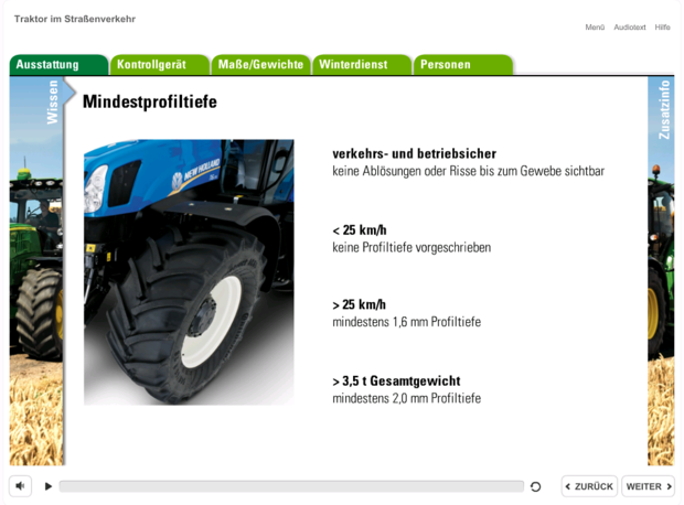 Traktor im Stra�enverkehr � LFI O�