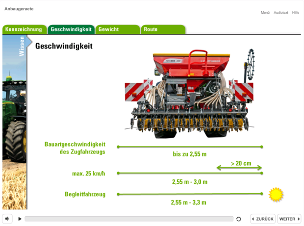 Traktor im Stra�enverkehr � LFI O�