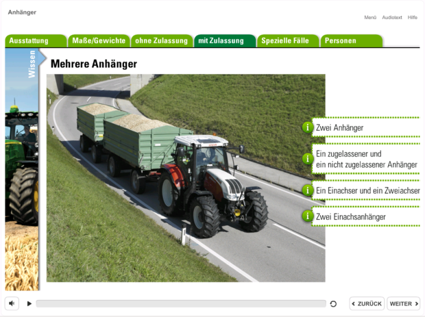 Traktor im Stra�enverkehr � LFI O�
