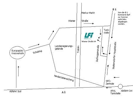 Lageplan des LFI N�
