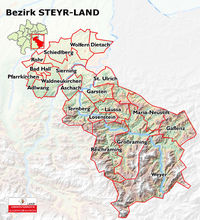 Karte Steyr-Land (www.doris.eu) © DORIS, Land Oberösterreich Geoinformation Karte Steyr-Land (www.doris.eu) © DORIS, Land Oberösterreich Geoinformation