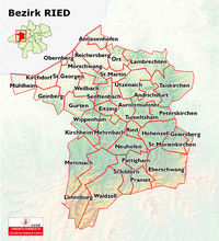 Karte Ried (www.doris.eu) &copy; DORIS, Land Ober�sterreich Geoinformation