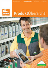 Produkt�bersicht Schmierstoffe