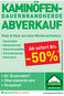Kaminofenabverkauf 280x480mm A1 Plakat